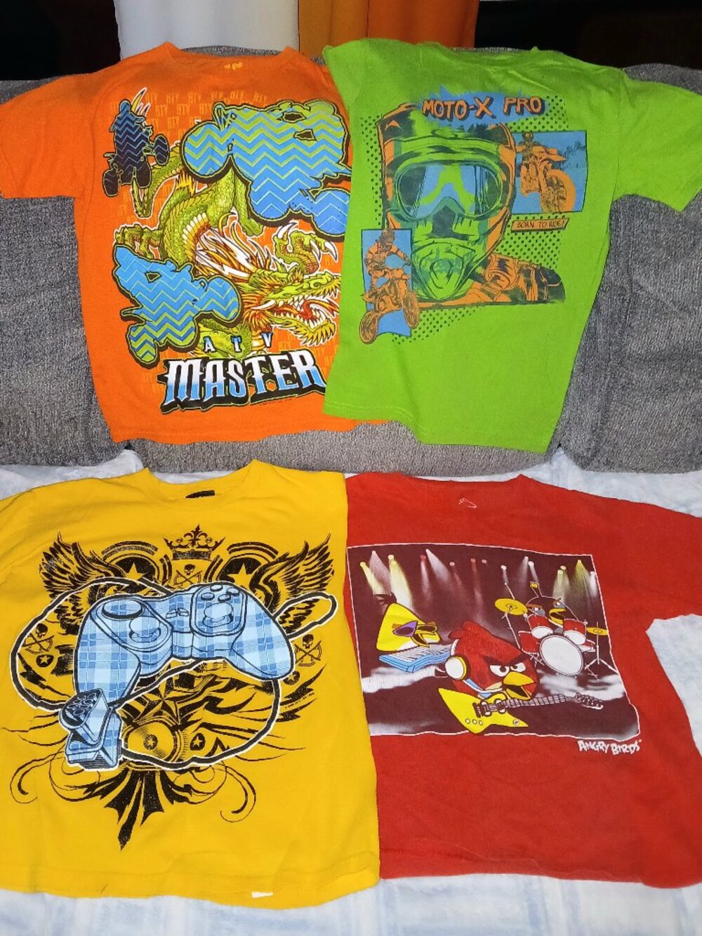 Lot of 4 Graphic Tees - Boy's Medium / Size 8